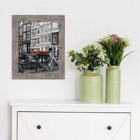 Marred Wood Picture Frame Marred Pewter {5}