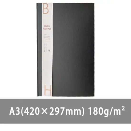 BAOHONG Sketch Paper Notebook, 180gsm, 36 sheets/72 pages {1}