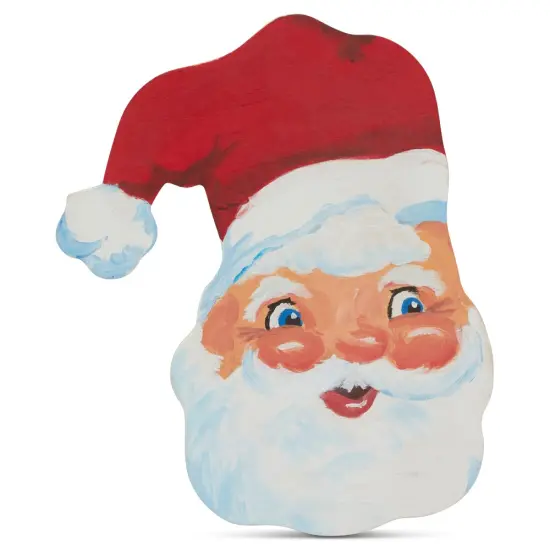 Wood Santa Cutout 10 inch Unfinished, Christmas Crafts & Dcor | Woodpeckers {4}
