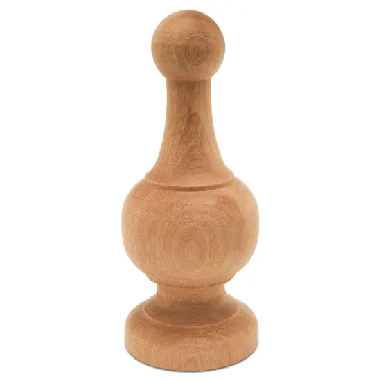 Wood Finials, 4-1/4 inch for Crafts, Bedposts, Flagpole, DIY Dcor |Woodpeckers {2}