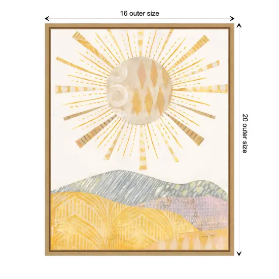 Boho Sunshine II by Courtney Prahl Canvas Wall Art Print Framed {1}