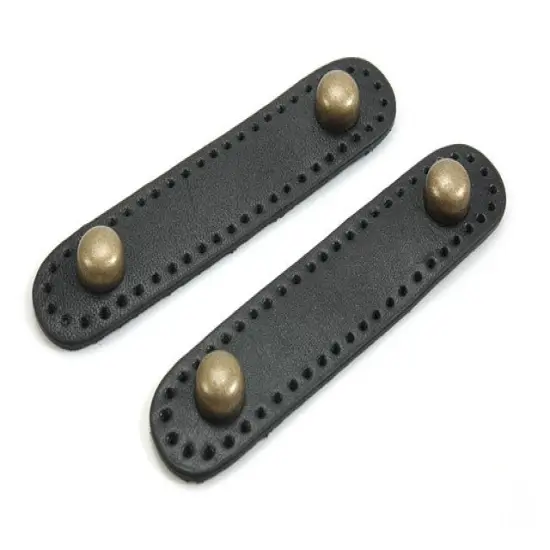 4.05" byhands 100% Genuine Leather Bronze Style Bag Feet (BY-1002) Brown {3}