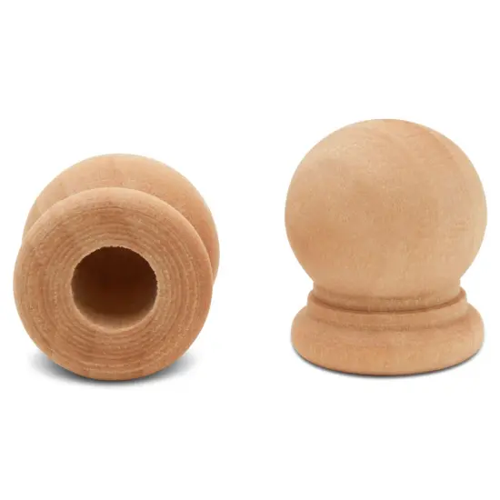 Small Wood Finials, 3/4 inch for Crafting & DIY Dcor |Woodpeckers {5}