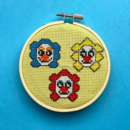 Carnival Clowns Counted Cross Stitch Kit {2}