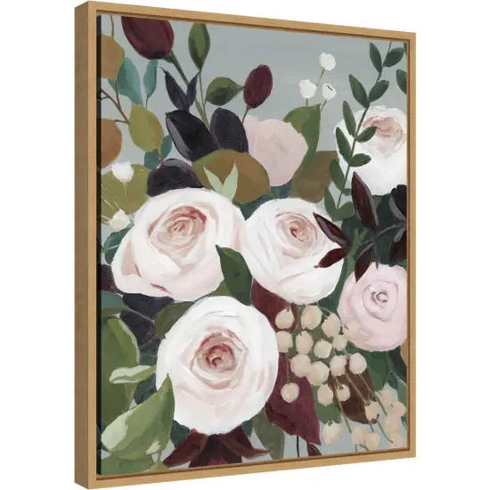 Bohemian Blooms I by Grace Popp Canvas Wall Art Print Framed Natural {2}
