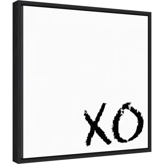 Love Quotes I by Anna Hambly Canvas Wall Art Print Framed Black {2}