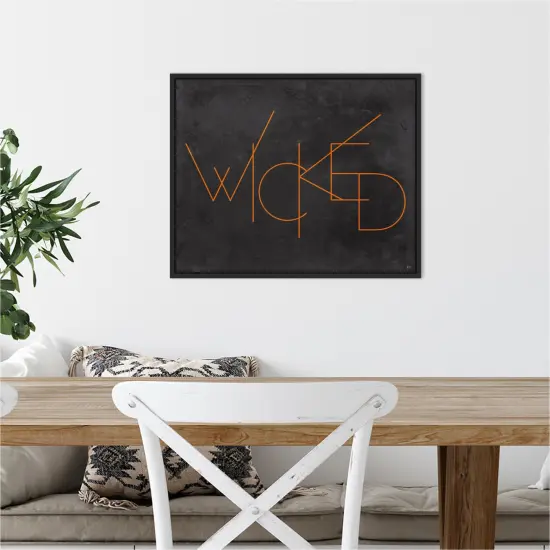 Haunted III Wicked by Jess Aiken 20-in. W x 16-in. H. Canvas Wall Art Print Framed in Black {5}