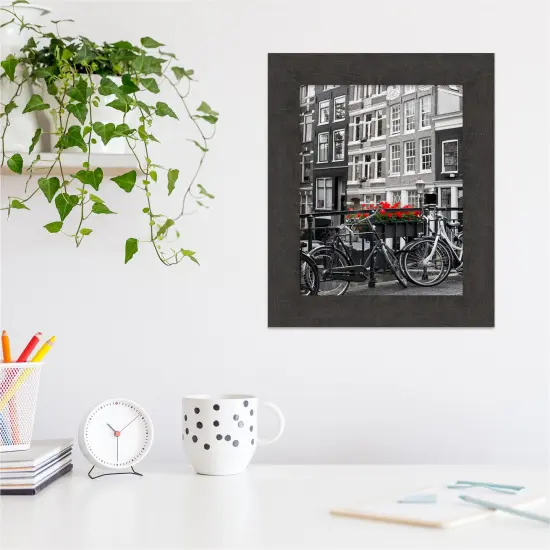 Amanti Art Rustic Plank Narrow Picture Frame Plank Espresso {6}