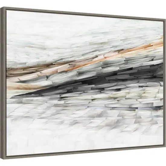 Lady of the Rocks II by PI Studio 30-in. W x 23-in. H. Canvas Wall Art Print Framed in Grey {2}