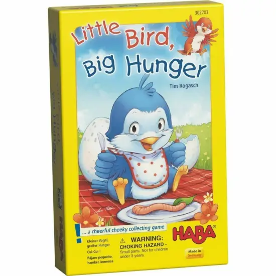 HABA Little Bird, Big Hunger - A Cheerfully Cheeky Collecting Game for Ages 3 and Up (Made in Germany) Multicolor {1}