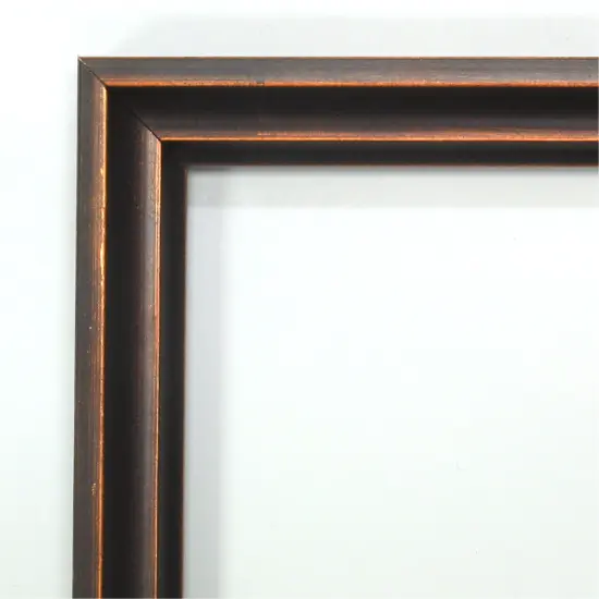 Amanti Art Non-Beveled Wood Wall Mirror, Dark Bronze Scoop Frame {3}