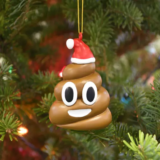 Poopy Christmas Funny Poop Ornament {6}