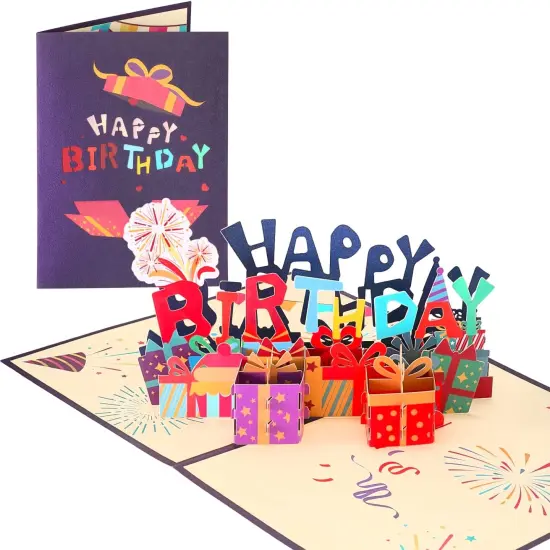 VUDECO 3D Pop Up Card Happy Birthday Card {1}