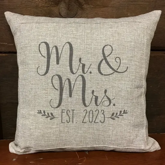 Mr & Mrs with Est. Date Embossing 12 x 12 Stencil | FS100 by Designer Stencils | Word & Phrase Stencils | {5}