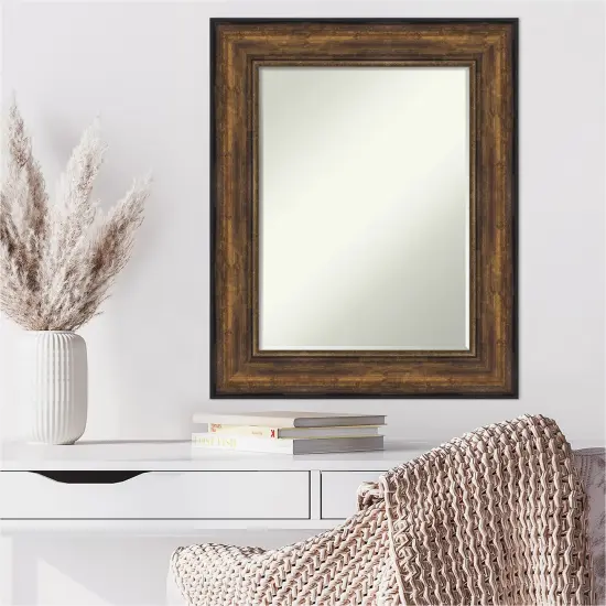 Petite Bevel Wall Mirror, Ballroom Bronze Frame {6}