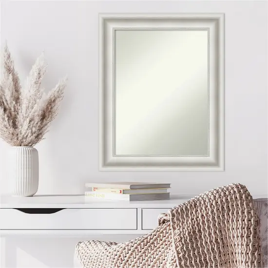 Amanti Art Non-Beveled Wall Mirror, Parlor Black Frame {7}