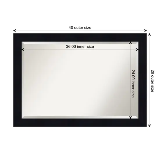 Beveled Wood Bathroom Wall Mirror, Shiplap Frame {1}