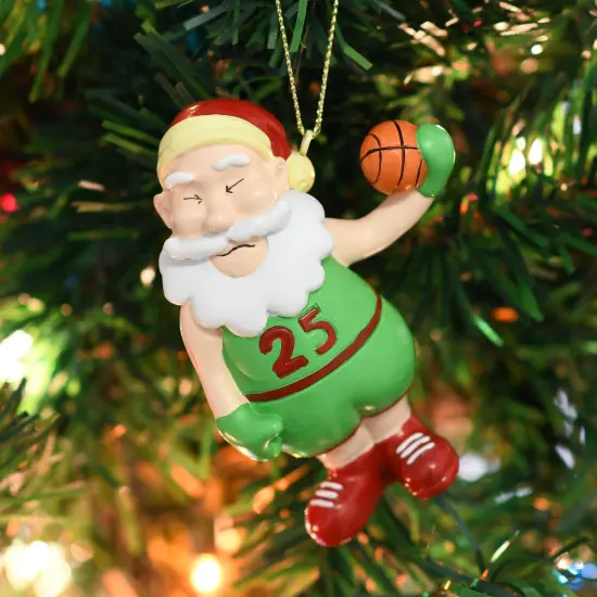 Air Santa&trade; Basketball Christmas Ornament {5}