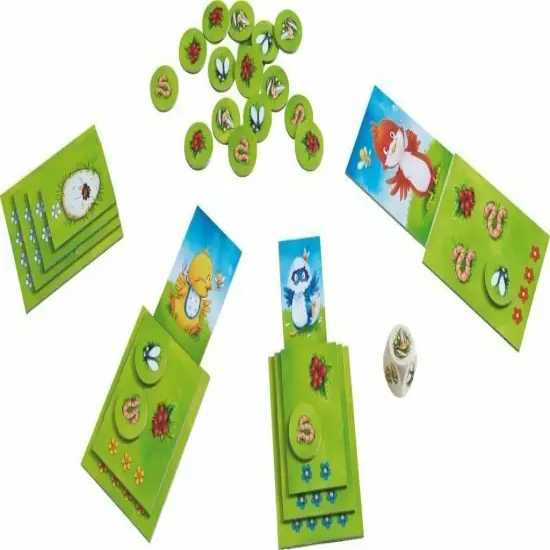 HABA Little Bird, Big Hunger - A Cheerfully Cheeky Collecting Game for Ages 3 and Up (Made in Germany) Multicolor {3}