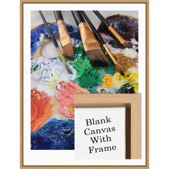 Framed Blank White Canvas for DIY Artwork, Crafts and Painting Sylvie Maple {1}