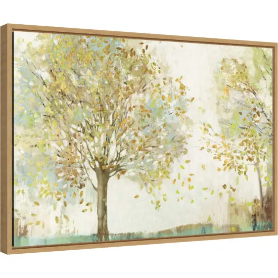 Outdoor by Allison Pearce 23-in. W x 16-in. H. Canvas Wall Art Print Framed in Natural {2}