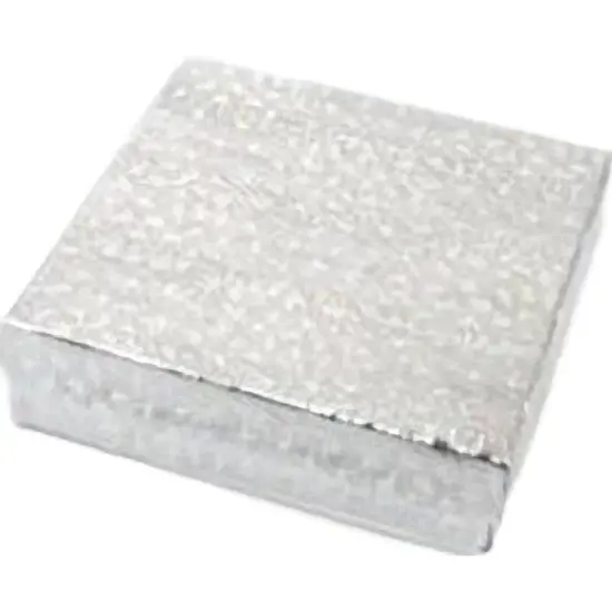 Cotton Filled Jewelry Gift Boxes Silver Color 3 1/2" 50Pcs {2}