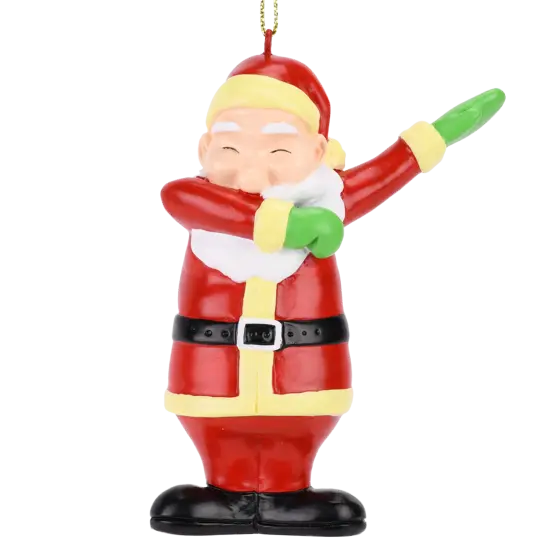 Funny Dabbing Santa&trade; Christmas Ornament {1}