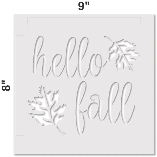 Hello Fall Embossing 12 x 12 Stencil | FS098 by Designer Stencils | Reusable Stencils Easy to Clean | {2}