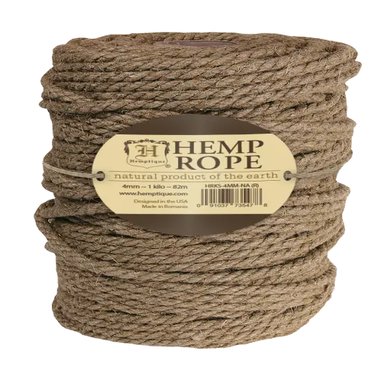 Hemptique Hemp Rope Kilo Spools Eco Friendly Sustainable Naturally Grown Jewelry Bracelet Making Paper Crafting Scrapbooking Bookbinding Mixed Media Crocheting Macrame Seasonal Holiday Gift Wrapping Outdoor Gardening {1}