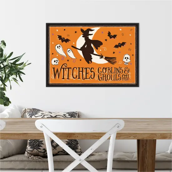 Spooktacular X by Janelle Penner 23-in. W x 16-in. H. Canvas Wall Art Print Framed in Black {5}