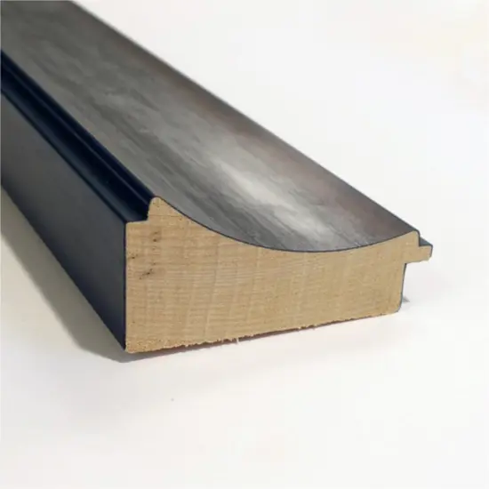 Beveled Wood Bathroom Wall Mirror, Quicksilver Scoop Frame {2}