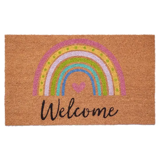 107841729 Rainbow Welcome Doormat {1}