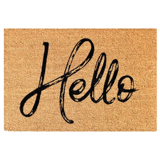 104762436 Canty Hello Natural Doormat {1}