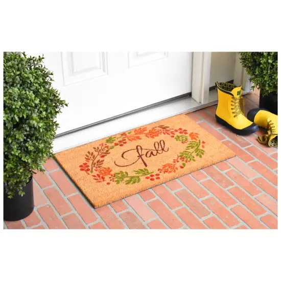 Fall Wreath Doormat {3}