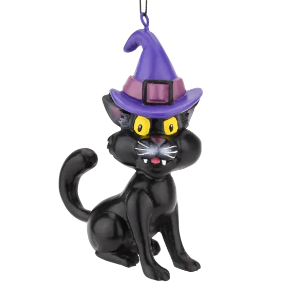 Tree Buddees Black Cat Halloween Ornament {1}