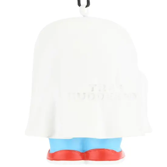 Trick or Treating Kid in Ghost Costume Halloween Ornaments {4}