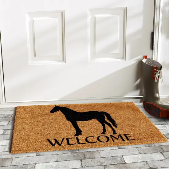Horse Welcome Doormat {2}