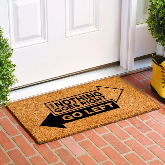 108181729 Go Left Doormat {3}
