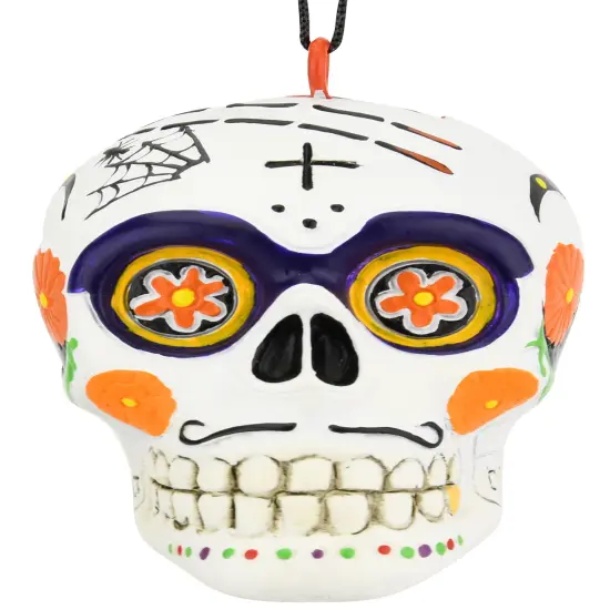 Day of The Dead Sugar Skull Halloween - Christmas Ornament {2}