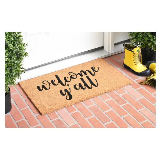 106041729 Welcome Y'all Doormat {3}