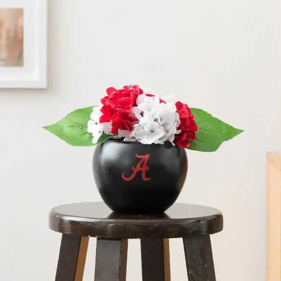 Alabama Hydrangea Plant - University of Alabama Faux Hydrangea Plant - Alabama Gifts for Men, Alabama Gifts for Women - Alabama Gifts, Crimson Tide Decorations - Office Accessories for Men {3}
