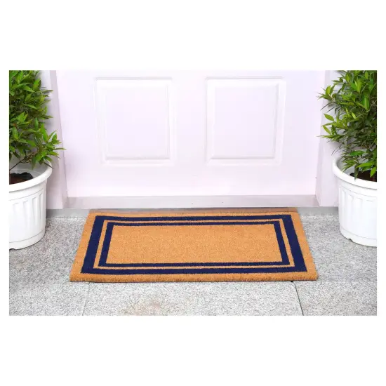 153001830NP Dark Blue Border Doormat {5}