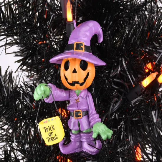 Tree Buddees Trick or Treating Pumpkin Man Halloween Ornaments {2}