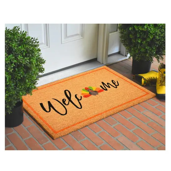 107171729 Turkey Welcome Doormat {6}