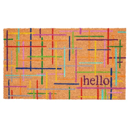 Colorful Lines Doormat {1}