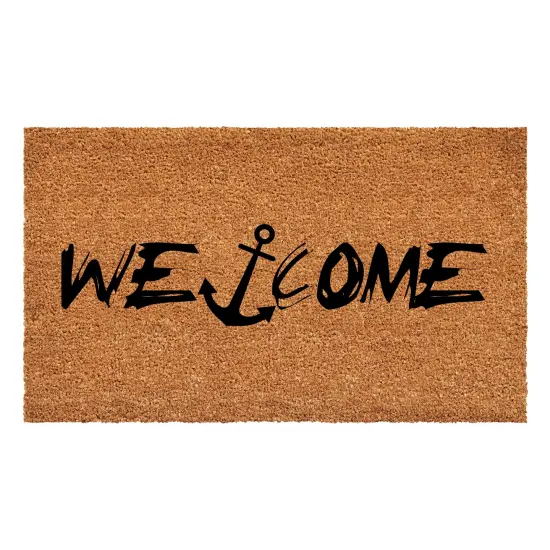108531729 Nautical Anchor Welcome Doormat {1}