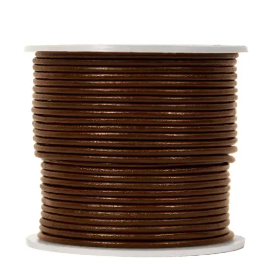 Hemptique 2mm Genuine Round Leather Cord Jewelry Bracelet Making Arts Crafting Gifting Wrapping Fashion Clothing Decor Black {3}