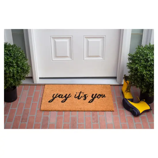 Yay It's You Doormat {4}