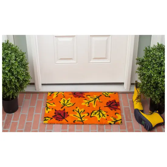 Fall Leaves Doormat {3}