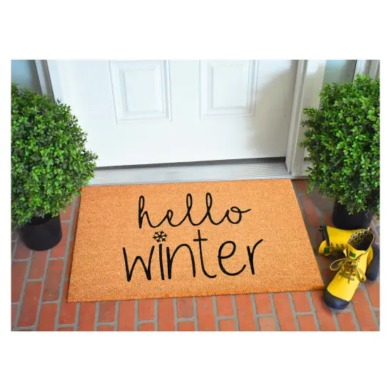 Hello Winter Doormat {3}